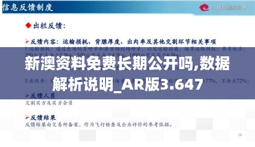 新澳资料免费长期公开吗,数据解析说明_AR版3.647