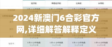 2024新澳门6合彩官方网,详细解答解释定义_RX版9.819