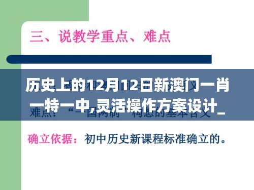 历史上的12月12日新澳门一肖一特一中,灵活操作方案设计_超值版4.190