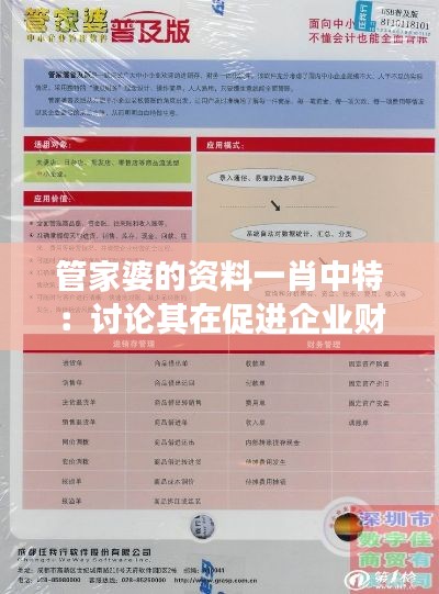 管家婆的资料一肖中特：讨论其在促进企业财务透明度方面的优势