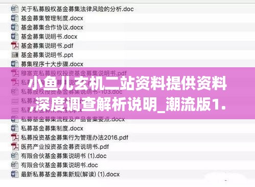 小鱼儿玄机二站资料提供资料,深度调查解析说明_潮流版1.467