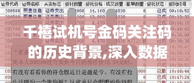 千禧试机号金码关注码的历史背景,深入数据执行方案_Advance12.380