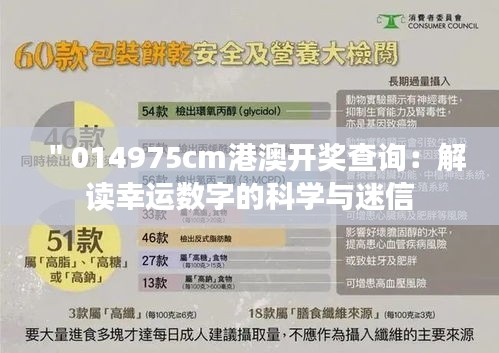 ＂014975cm港澳开奖查询：解读幸运数字的科学与迷信