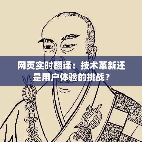 网页实时翻译：技术革新还是用户体验的挑战？