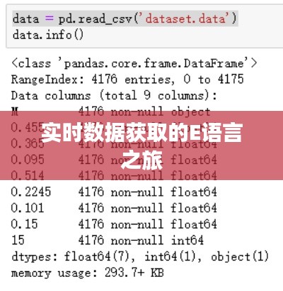 实时数据获取的E语言之旅