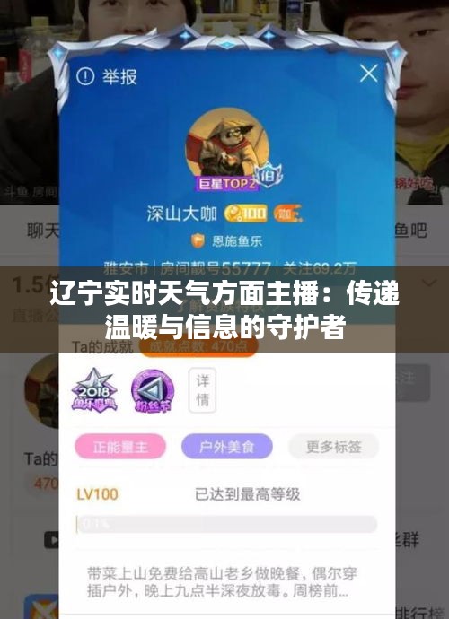 辽宁实时天气方面主播：传递温暖与信息的守护者