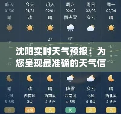 沈阳实时天气预报：为您呈现最准确的天气信息