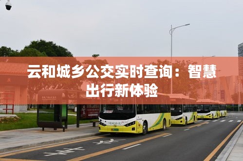 云和城乡公交实时查询：智慧出行新体验