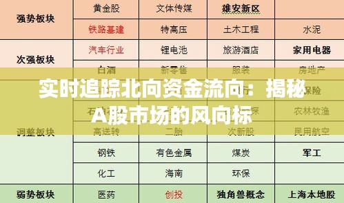 实时追踪北向资金流向：揭秘A股市场的风向标