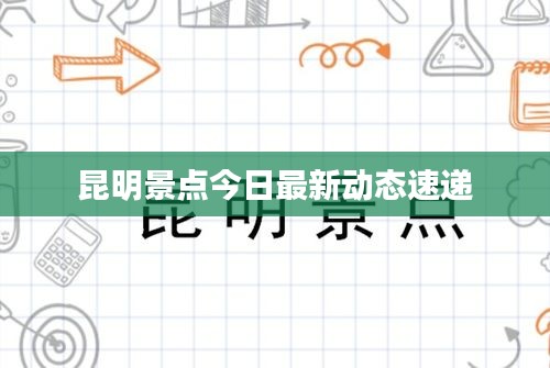 昆明景点今日最新动态速递