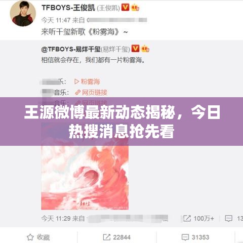 王源微博最新动态揭秘，今日热搜消息抢先看