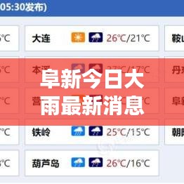 阜新今日大雨最新消息查询简报