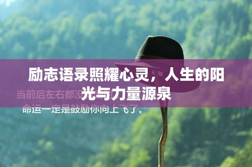 励志语录照耀心灵，人生的阳光与力量源泉
