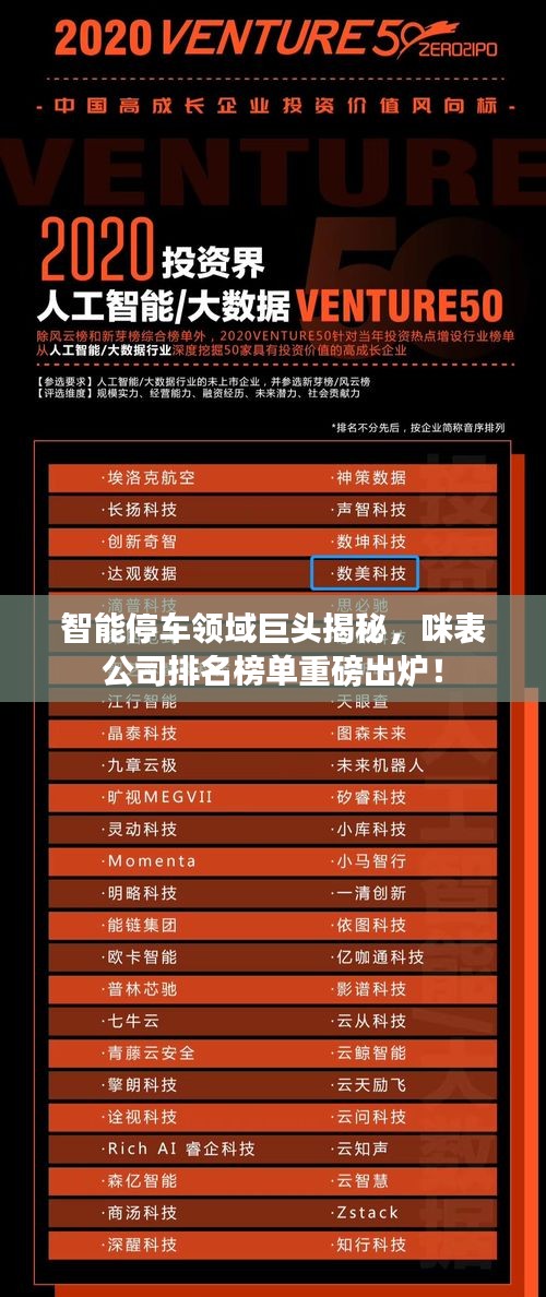 智能停车领域巨头揭秘，咪表公司排名榜单重磅出炉！