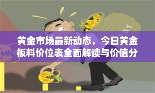黄金市场最新动态，今日黄金板料价位表全面解读与价值分析