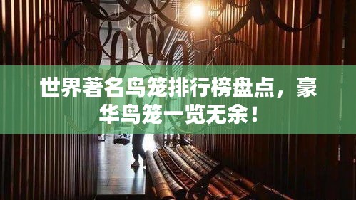 世界著名鸟笼排行榜盘点，豪华鸟笼一览无余！