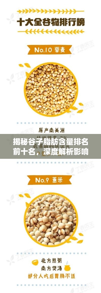 揭秘谷子脂肪含量排名前十名，深度解析影响因素！