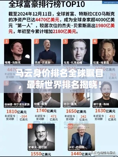 马云身价排名全球瞩目，最新世界排名揭晓！